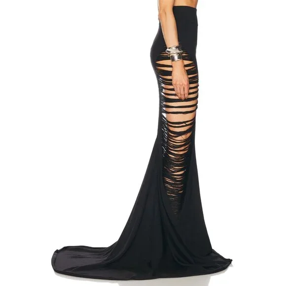 Rick Owens Tanja Skirt in Black Maxi - Picture 3 of 5